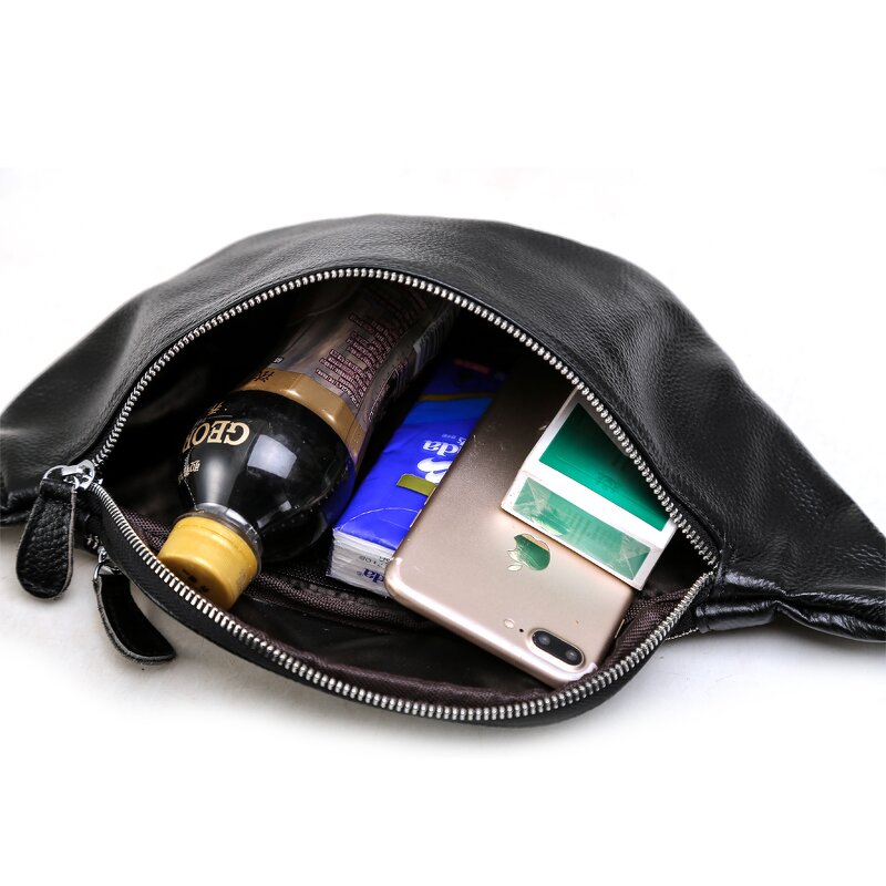 Leather Waist Bag Manufacturer - Factory Wholesale Large Capacity Men Outdoor