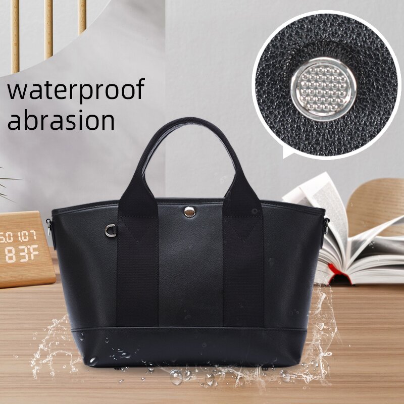 Leather Shoulder Bag Supplier - Black Fashion Famale Real Genuine Crossbody Full