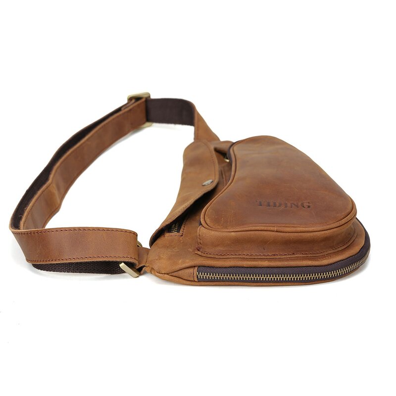 Leather Crossbody Sling Bags Supplier - Hot Selling Vintage Design Customize Crazy