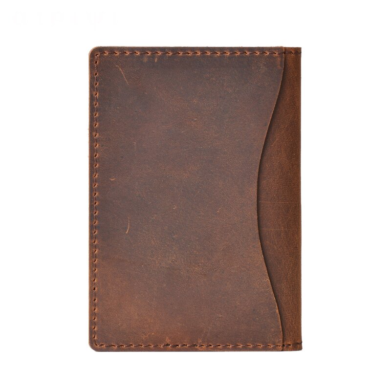 Leather Travel Card Holder Supplier - Factory Custom Design Crazy Horse Passport