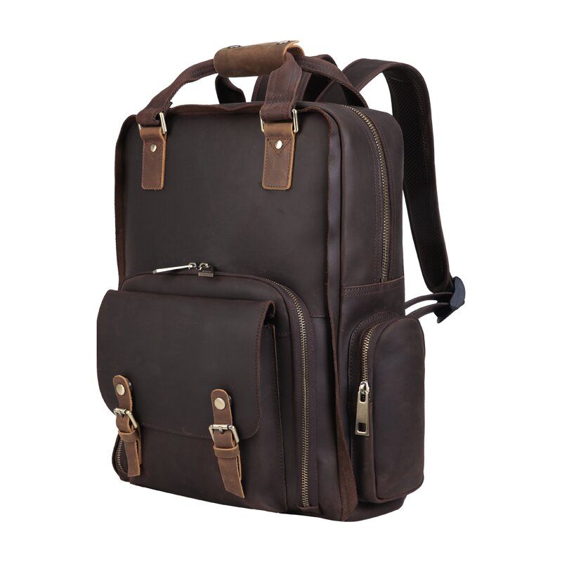 Leather Camera Backpack Manufacturer - Latest Design Customized Logo Hiking Travel