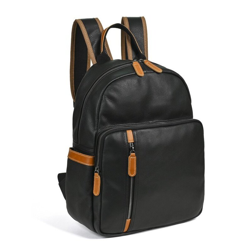 Leather Laptop Backpack Supplier - New Arrival Green and Black Full Grain Business