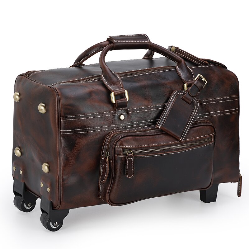 Leather Travel Luggage Bag Manufacturer - High Quality Customized Suitcase With Wheels