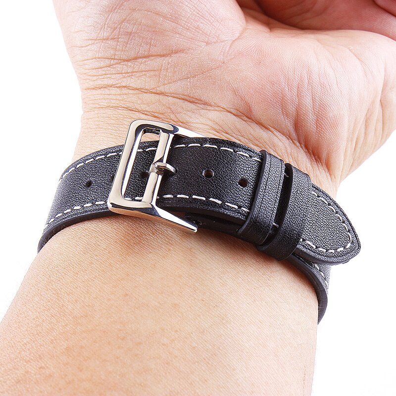 Leather Watch Strap Supplier - Genuine Cow Real Cowhide Calfskin for Smart Watch
