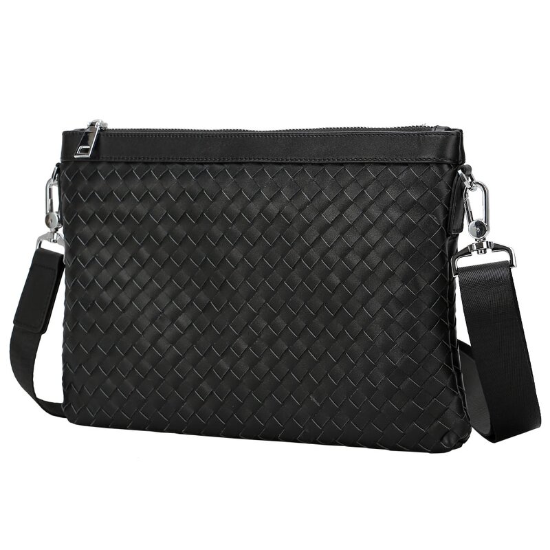 Leather Business Clutch Bag Supplier - Fashion Design Wholesale Real Genuine Black