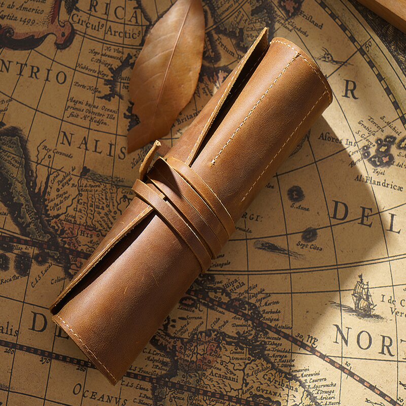 Leather Pen Bag Manufacturer - Factory Drop Shipping Genuine Draw Pencil Case