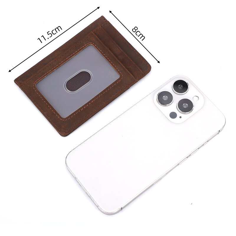 Leather Card Case Supplier - Hot Sale Design Rfid Blocking Genuine ID Card