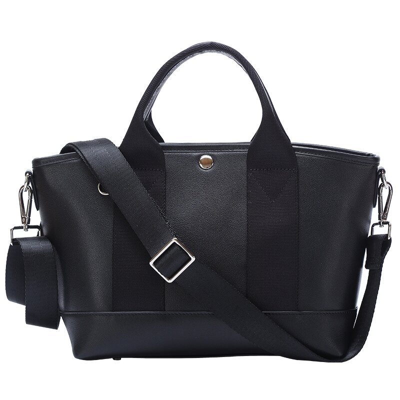 Leather Shoulder Bag Supplier - Black Fashion Famale Real Genuine Crossbody Full