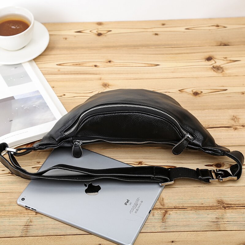 Leather Waist Bag Manufacturer - Factory Wholesale Large Capacity Men Outdoor