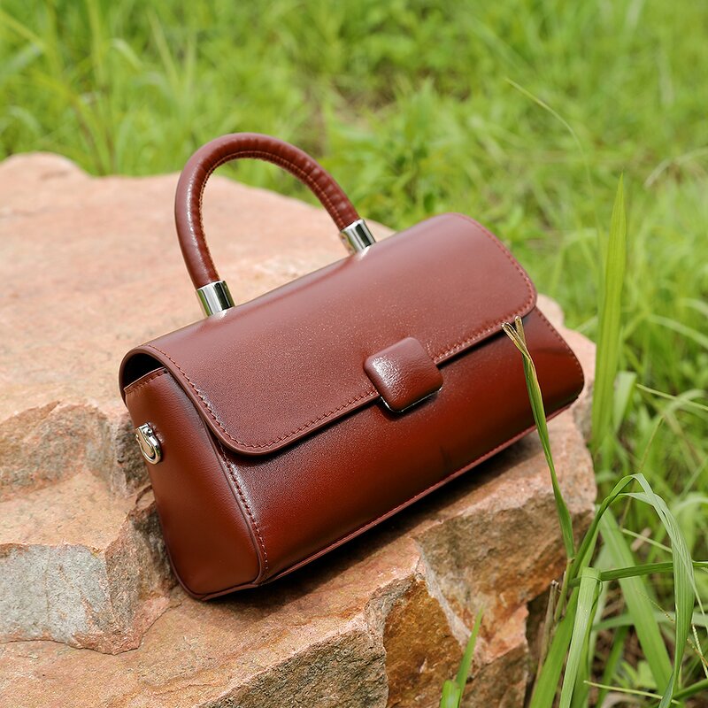 Leather Shoulder Messenger Bags Supplier - Factory Drop Shipping Lady Soft Hand