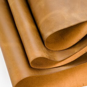 Leather Supplier - Colors Custom Genuine Light Brown Crazy Horse Cow Hide