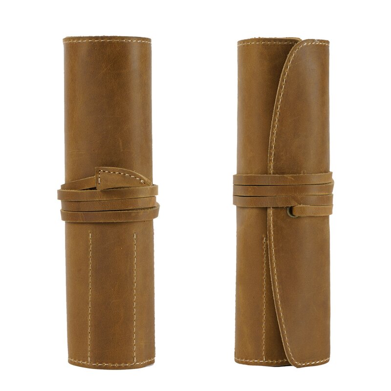 Leather Pen Bag Manufacturer - Factory Drop Shipping Genuine Draw Pencil Case