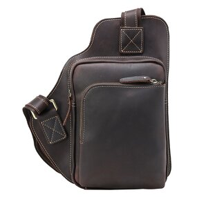 Leather Chest Bag Manufacturer - Wholesale Factory Price OEM ODM Shoulder Mens