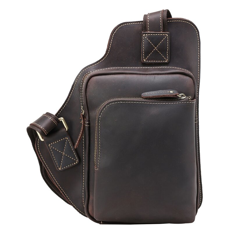 Leather Chest Bag Manufacturer - Wholesale Factory Price OEM ODM Shoulder Mens