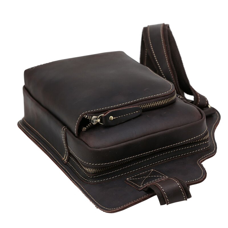 Leather Chest Bag Manufacturer - Wholesale Factory Price OEM ODM Shoulder Mens