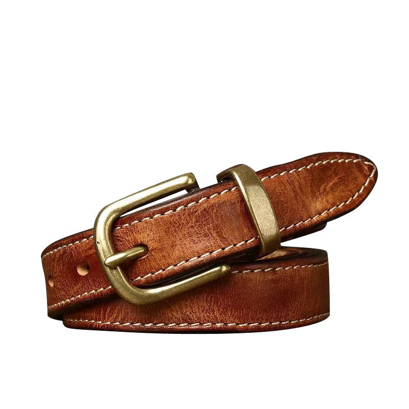 Leather Waist Belt Supplier - Pin Buckle Brands Luxury Custom Designer Full Grain