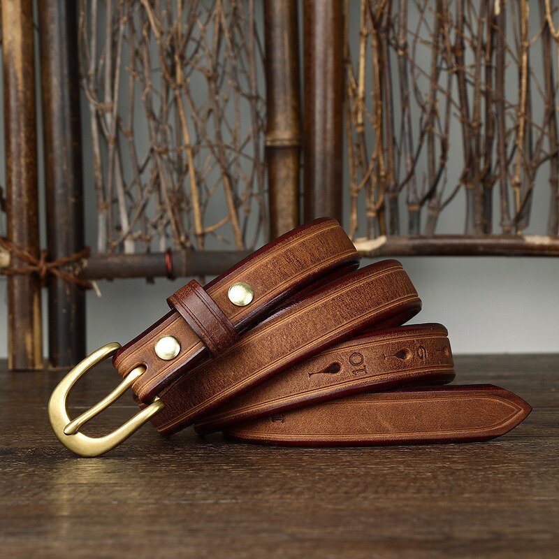 Leather Slim Belt Manufacturer - Pin Buckle Brands Luxury Custom Designer Full Grain