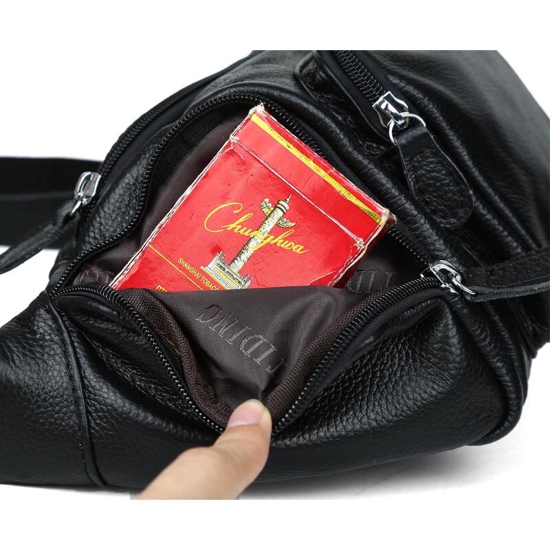 Leather Waist Bag Supplier - Tiding OEM ODM Custom Logo Adjustable Outdoor Large