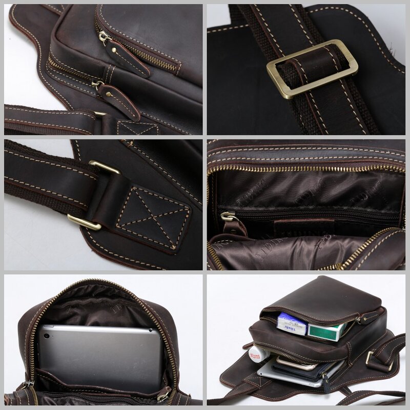 Leather Chest Bag Manufacturer - Wholesale Factory Price OEM ODM Shoulder Mens
