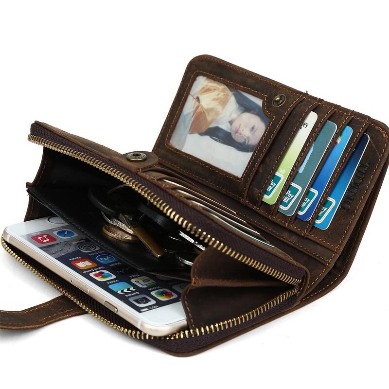 Leather Clutch Bag Manufacturer - Customize Design Hot Sale Genuine Crazy Horse