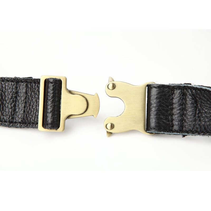 Leather Waist Bag Manufacturer - TIDING Custom Design Style Men Black Full Cow