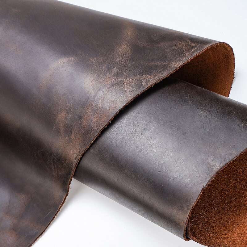 Leather Supplier - Shoes Colors Material Genuine Dark Brown Crazy Horse Cow