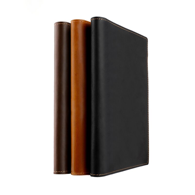 Leather Notebook Case Manufacturer - Crazy Horse Genuine Cow for Ipad