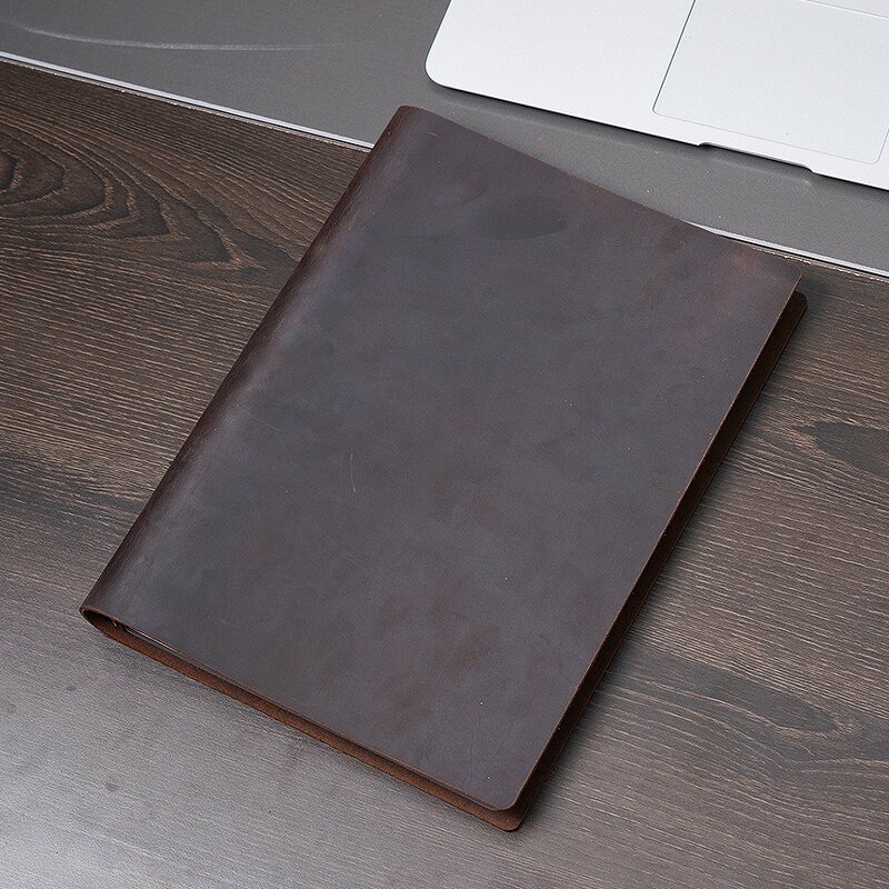 Leather Book Cover Supplier - Original Factory Drop Shipping Full Grain Workbook