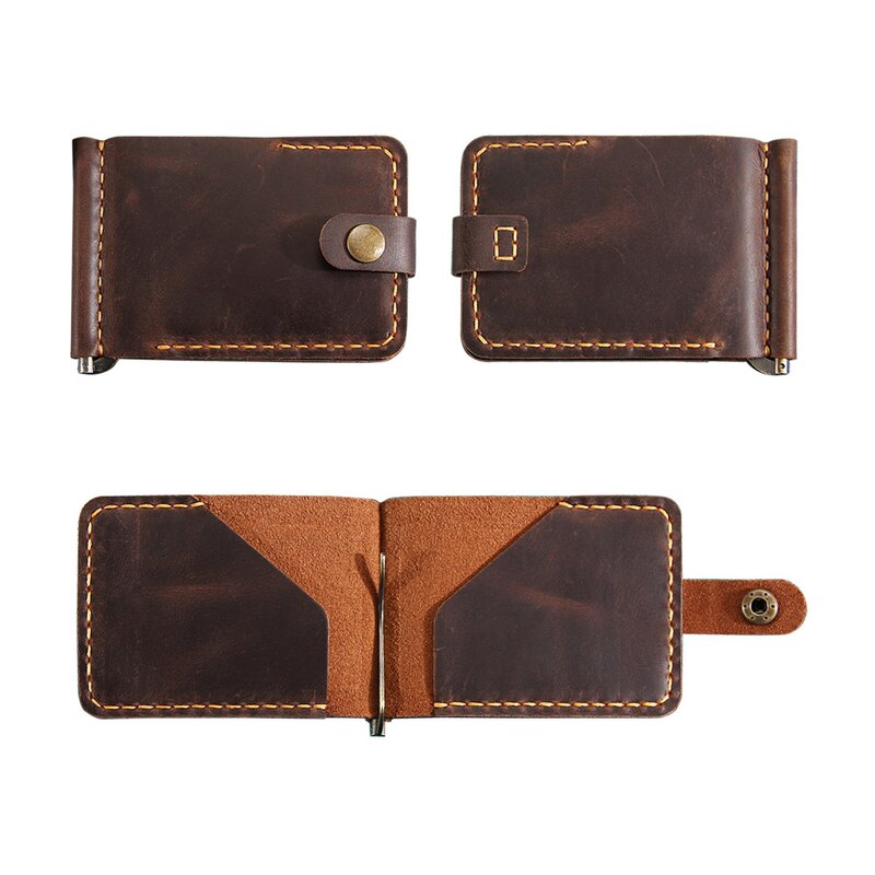 Leather Cardholder Wallet Manufacturer - Multicolor Cowhide Slim Full Grain with Clip