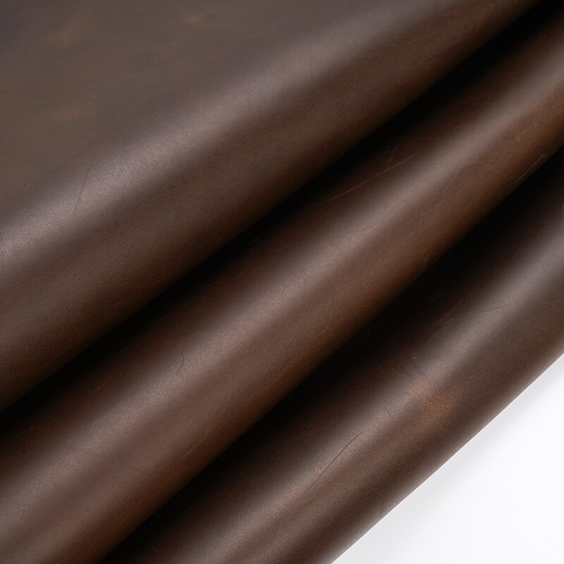 Leather Material Supplier - Full Grain Cowhide Brown Crazy Horse Factory OEM