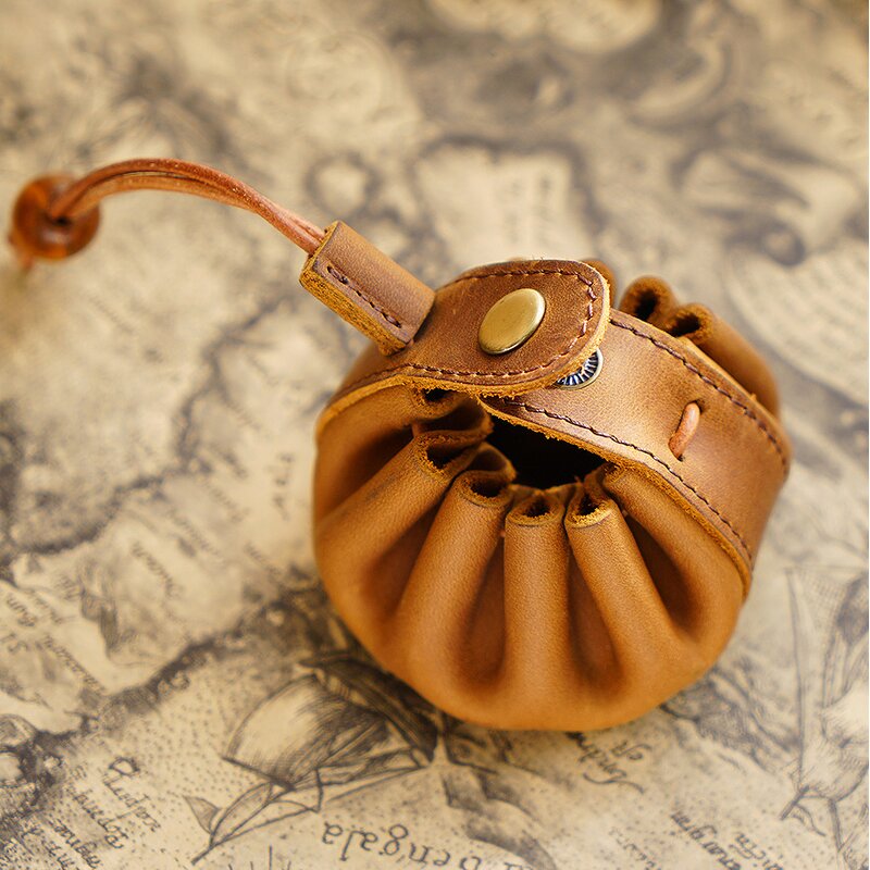 Leather Key Purse Supplier - Factory Wholesale Full Grain Genuine Real Crazy