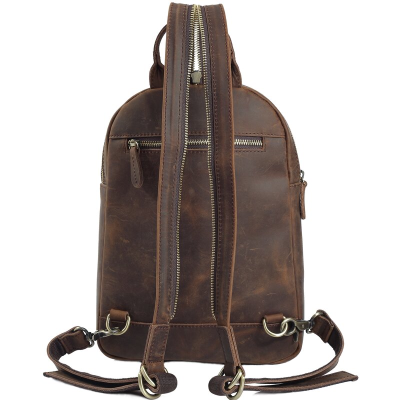 Leather Chest Sling Bag Manufacturer - Tiding Smart Lady One Shoulder Cowhide Mini