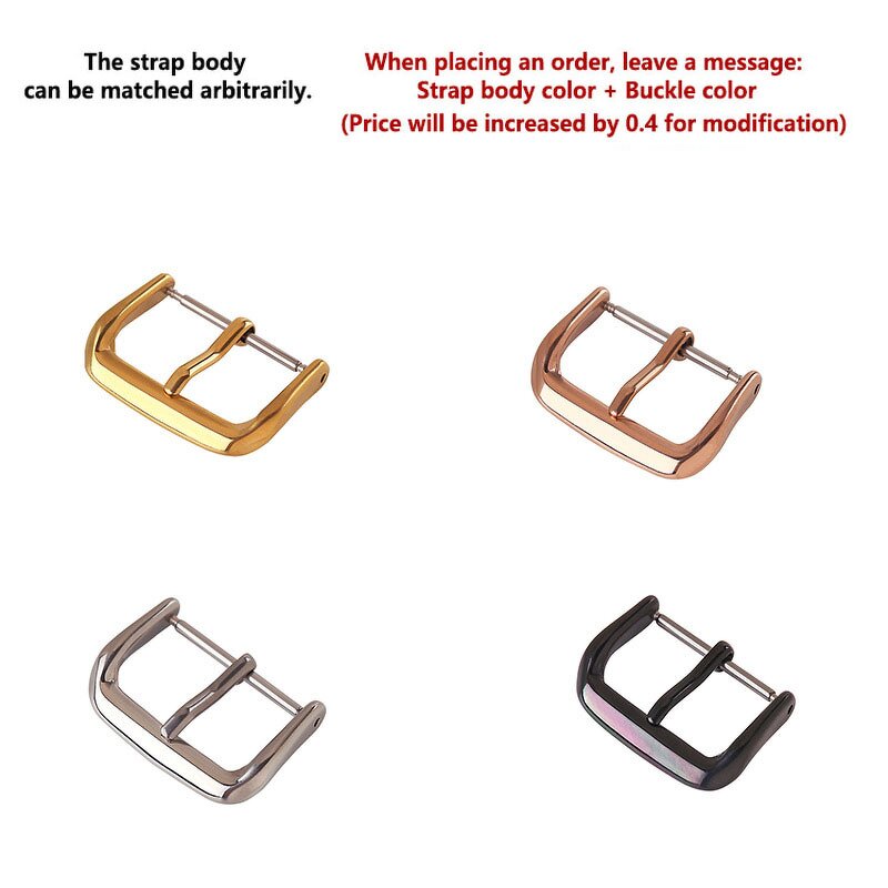 Leather Watch Strap Supplier - Original Factory Cowhide Calfskin White Pink for