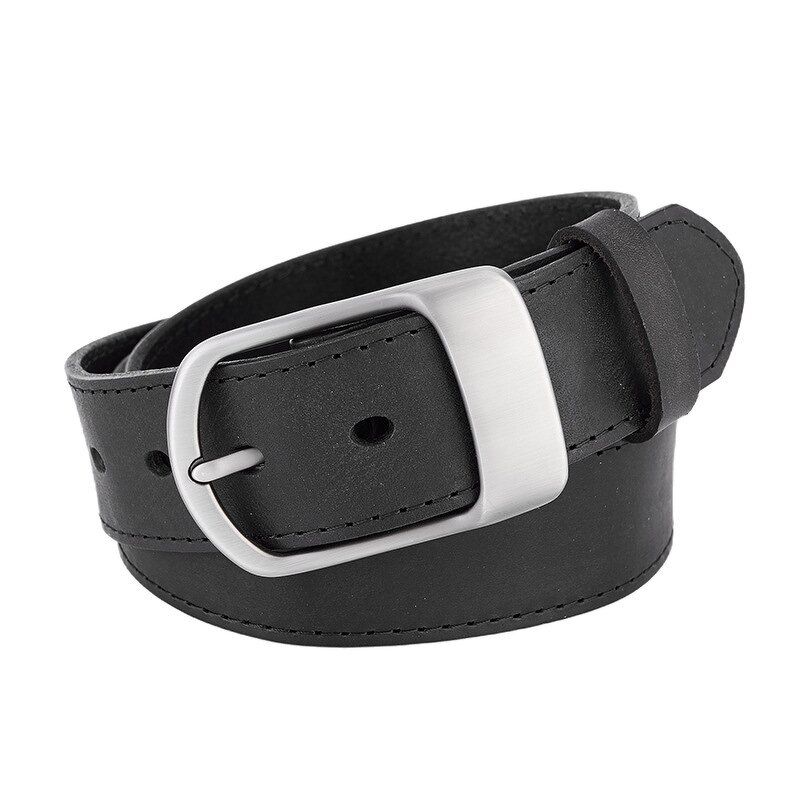 Leather Waist Belt Manufacturer - Man PIN Buckle Gift Vintage Style Genuine Cow