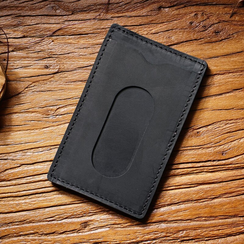 Leather Cardholder Manufacturer - Factory Wholesale OEM ODM Custom Color Crazy Horse