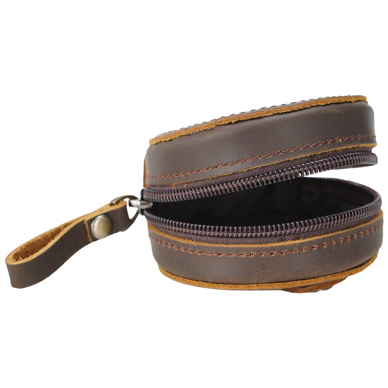 Leather Coin Purse Supplier - TIDING Vintage Unisex Retro Small Purse OEM