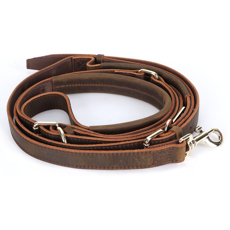 Leather Pet Harness Supplier - Genuine Real Leather Walk the Dog Hunting Golden