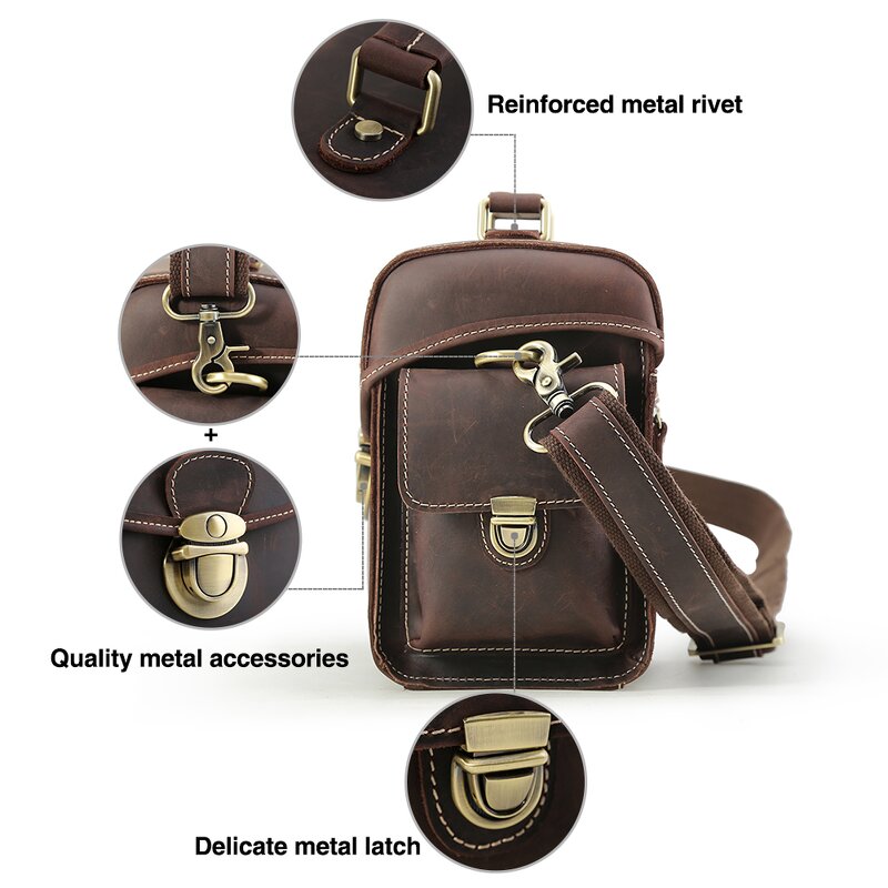 Leather Camera Bag Manufacturer - Hot Sale High Quality Fashion Crazy Horse
