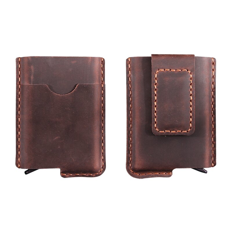 Leather Card Holder Manufacturer - Original Factory Custom Logo Vintage Genuine