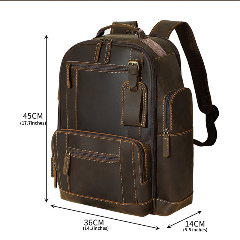 Leather Backpack Manufacturer - Vintage Design Wholesale Full Grain Crazy Horse