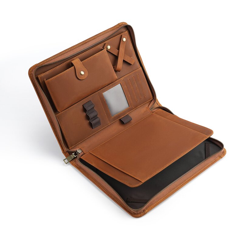 Leather Laptop Bag Factory - Business Vintage Crazy Horse Genuine Cow for 10.5