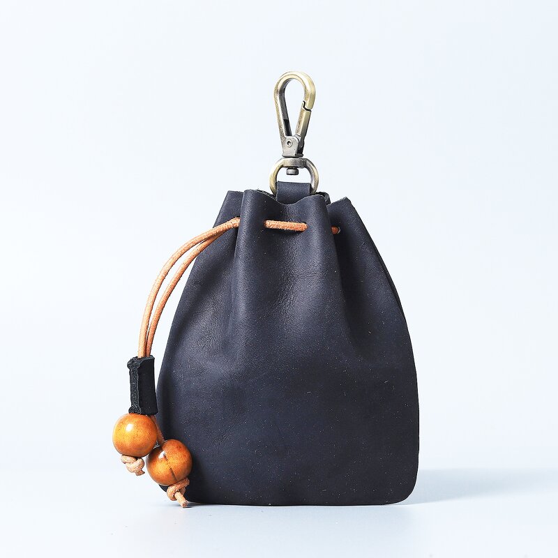 Leather Card Holder Manufacturer - Genuine Credit Card Purse Small Crazy Horse