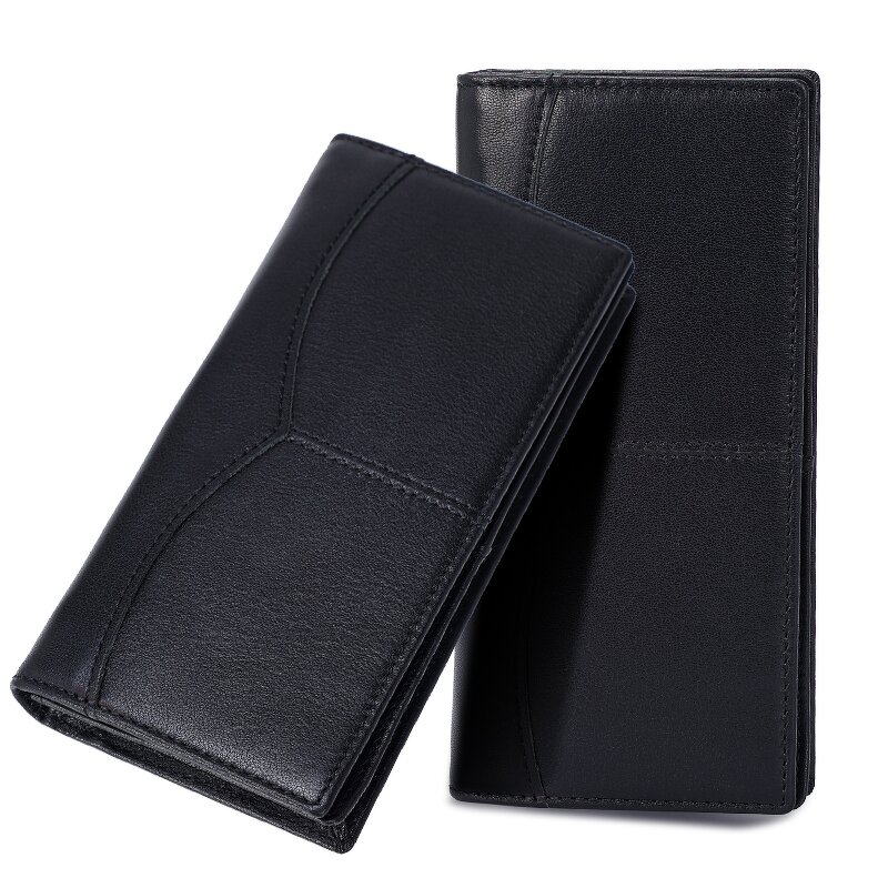 Leather Wallet Supplier - High Quality Fashion Design Cowboy Men Black Cowhide