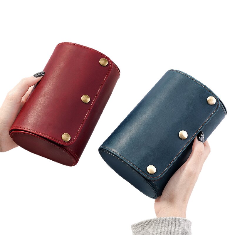 Leather Watch Box Supplier - Custom Logo Full Grain Luxury Watch Case Holder