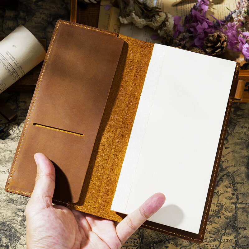Leather Notebook Manufacturer - Factory Wholesale Leather Book Cover Travellers
