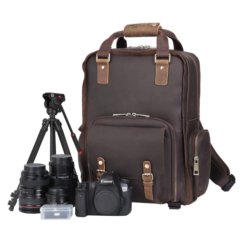 Leather Camera Backpack Supplier - Hot Sale Wholesale Latest Design Durable Hiking