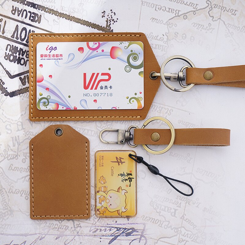 Leather Cardholder Manufacturer - Custom Color Crazy Horse Cowhide Credit Card