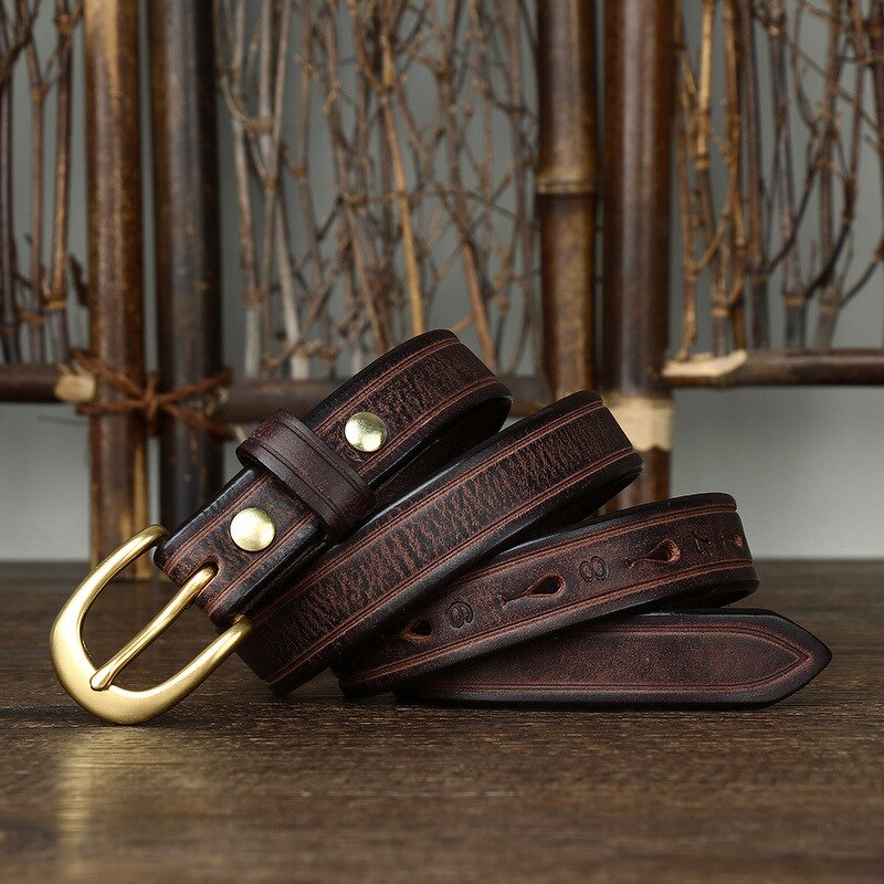Leather Slim Belt Manufacturer - Pin Buckle Brands Luxury Custom Designer Full Grain