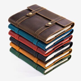Leather Workbook Supplier - Factory Drop Shipping Full Grain Travel Account Book