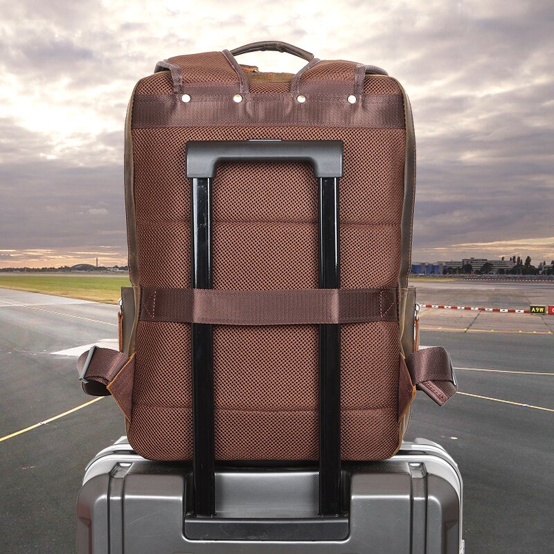 Leather Backpack Manufacturer - Custom LOGO Vintage Pure Cowhide Laptop Computer